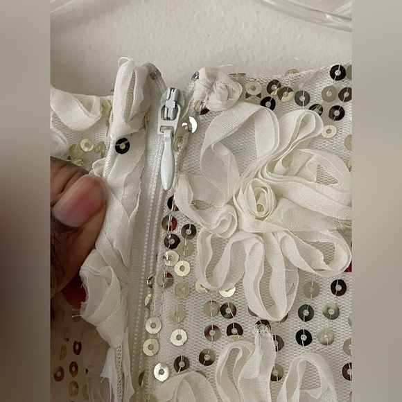 American Princess Floral Ivory Dress Size 14.5 - Picture 2 of 10